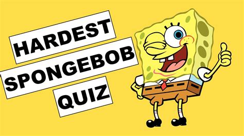 spongebob quiz hard test|hardest spongebob quiz ever.